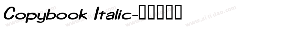Copybook Italic字体转换